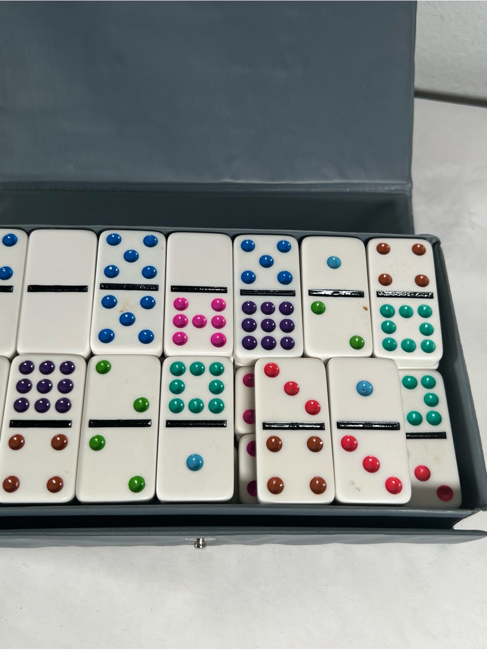 Cardinal dominoes rainbow dots set of‎ 55
